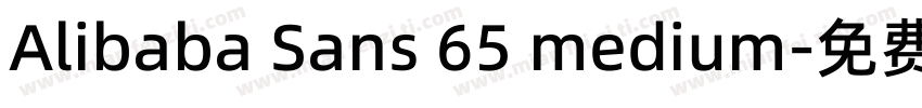 Alibaba Sans 65 medium字体转换